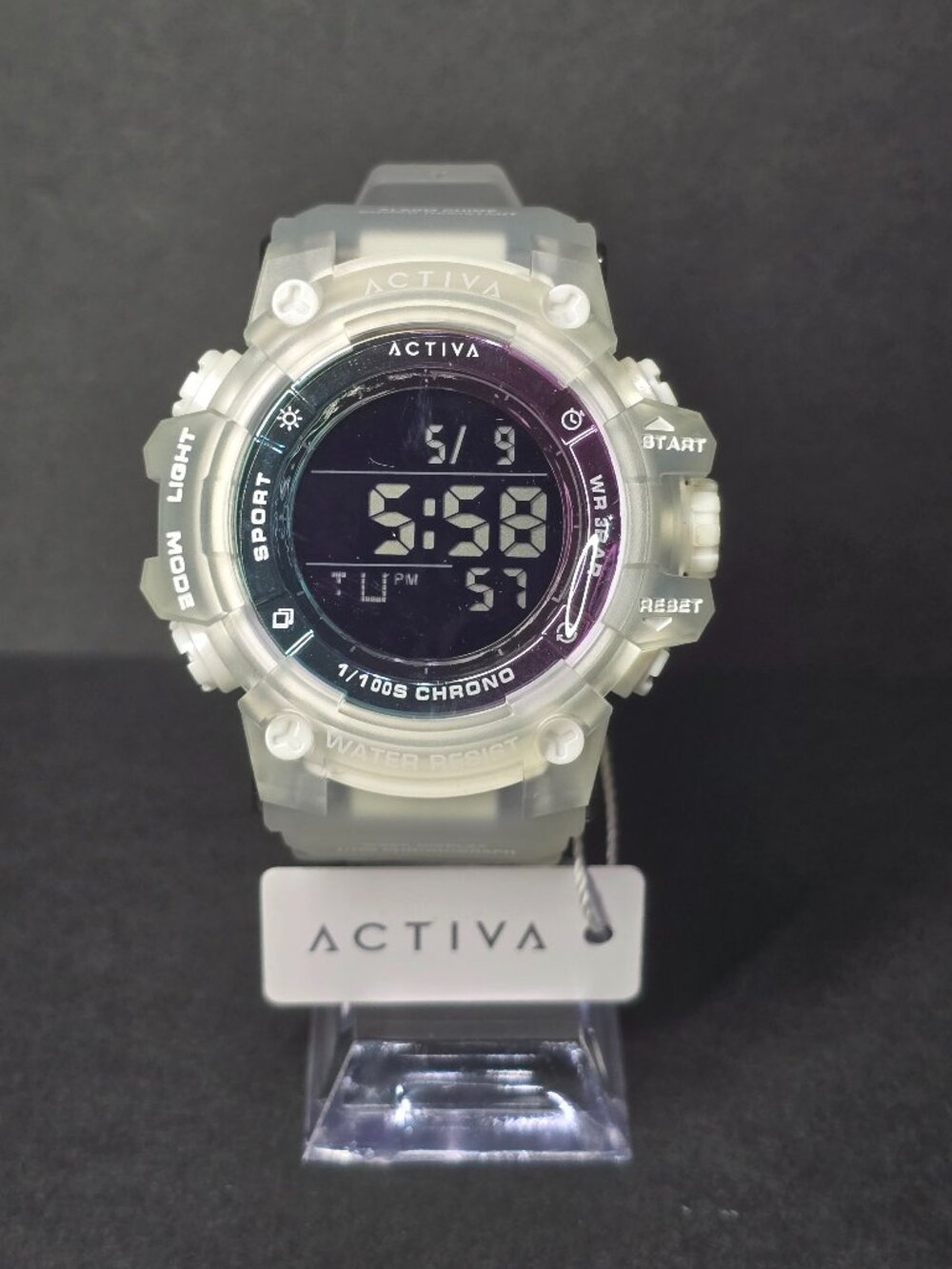 Activa Summit X Invicta Men's Digital Watch 50mm White/Blue/Purple (ACW8046-001)